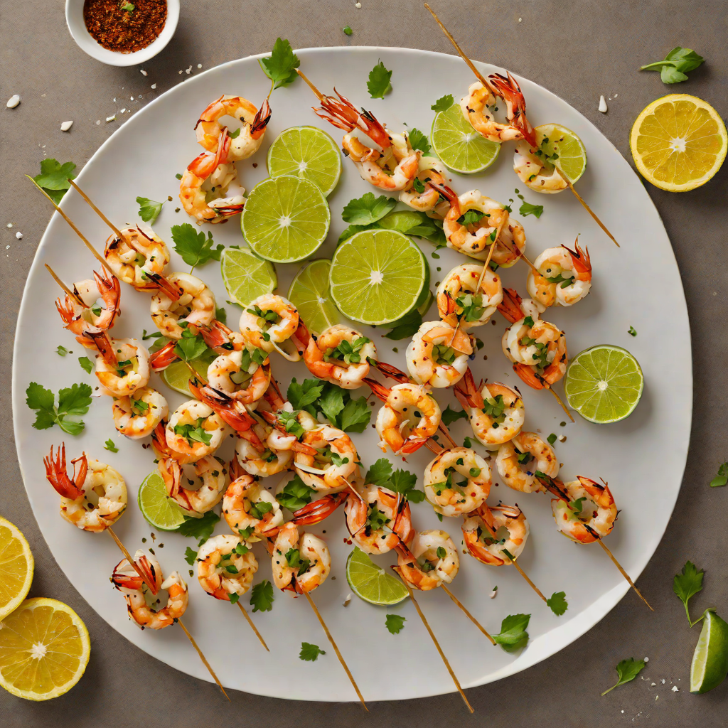 Grilled Citrus-Lime Shrimp Skewers with Garlic and Chili