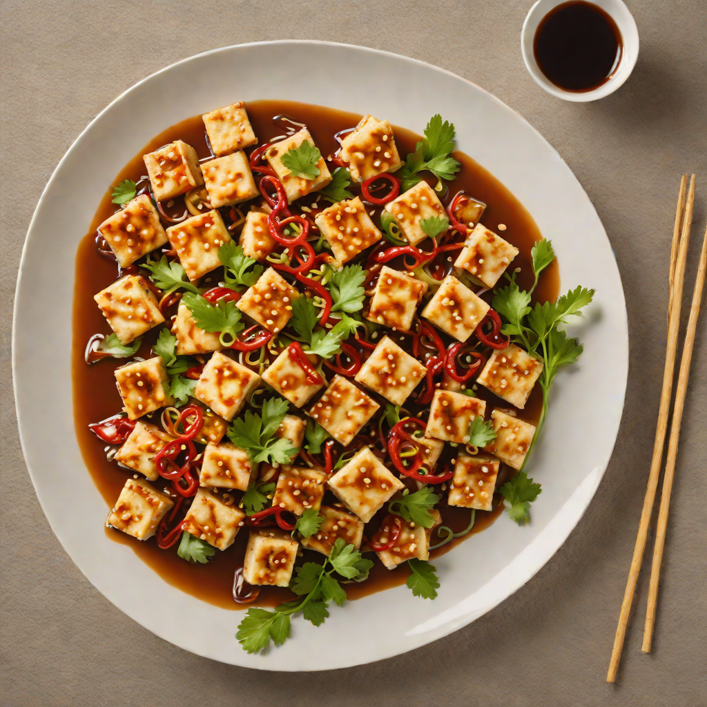 Stir-Fried Tofu with Garlic and Chili-Ginger Sauce