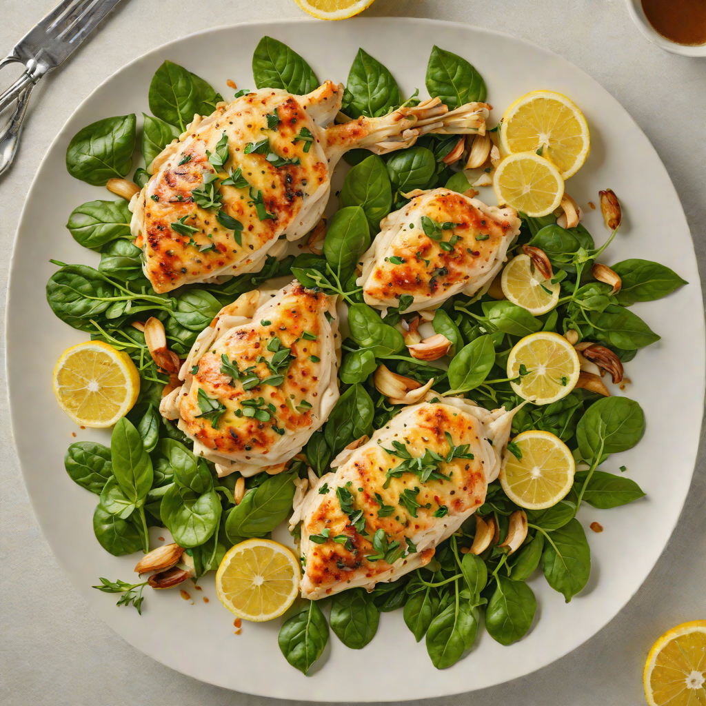 Stovetop Lemon-Garlic Chicken with Spinach