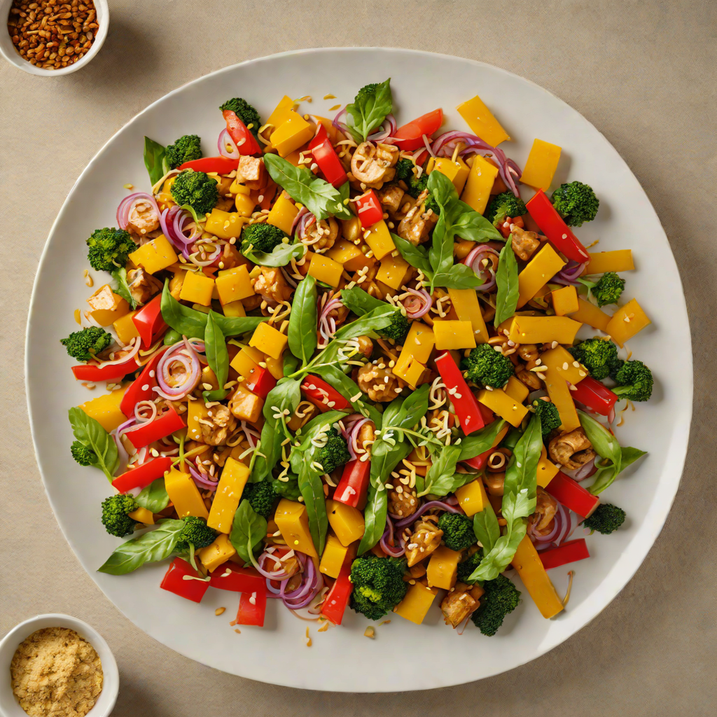 Turmeric-Garlic Vegetable Stir Fry with Miso Glaze