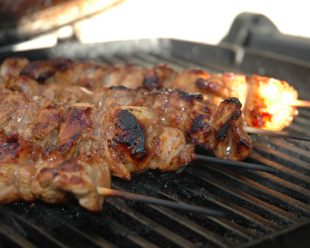 Guitar String Chicken Skewers