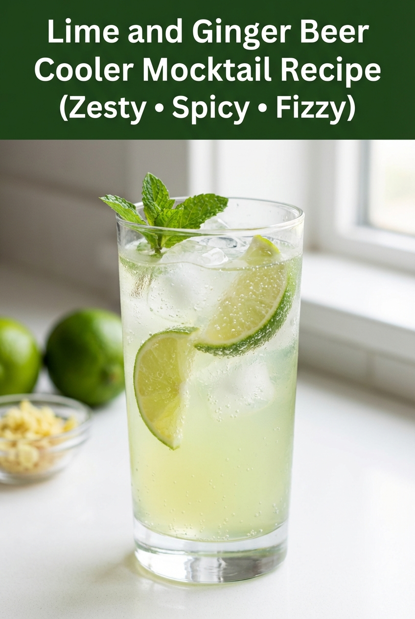 Fizzing Ginger Lime Cooler