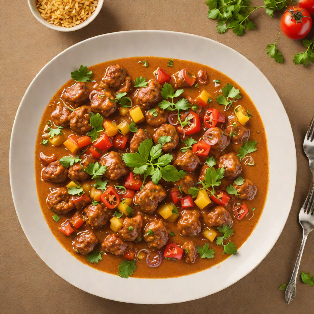 Slow-Cooked Sausage Curry with Tomato and Onion