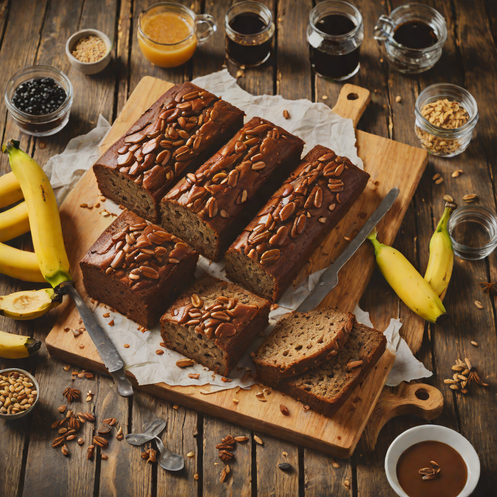 Spiced Rum-Infused Banana Bread with Molasses