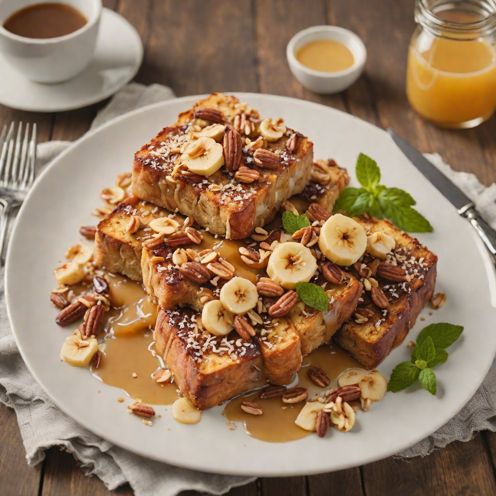Baked Popular Honey Almond French Toast Casserole