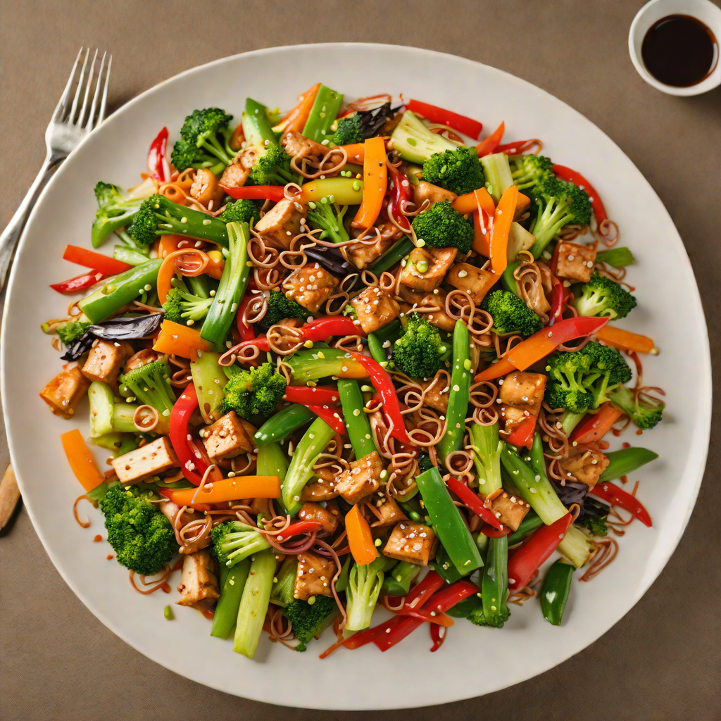 Vegetable Stir-Fry with Spicy Ginger Soy Sauce