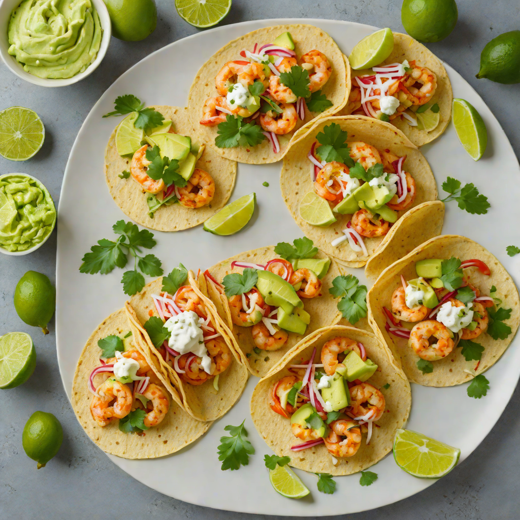 Citrus-Spiced Mexican Shrimp Tacos with Avocado Crema