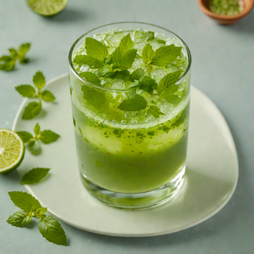 Fresh-Brewed Iced Matcha Mint Refresher