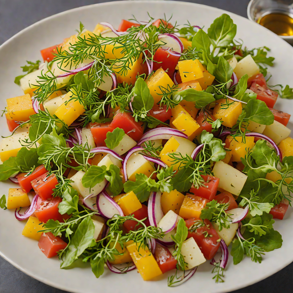 Fiambre-Inspired Pickled Vegetable Salad