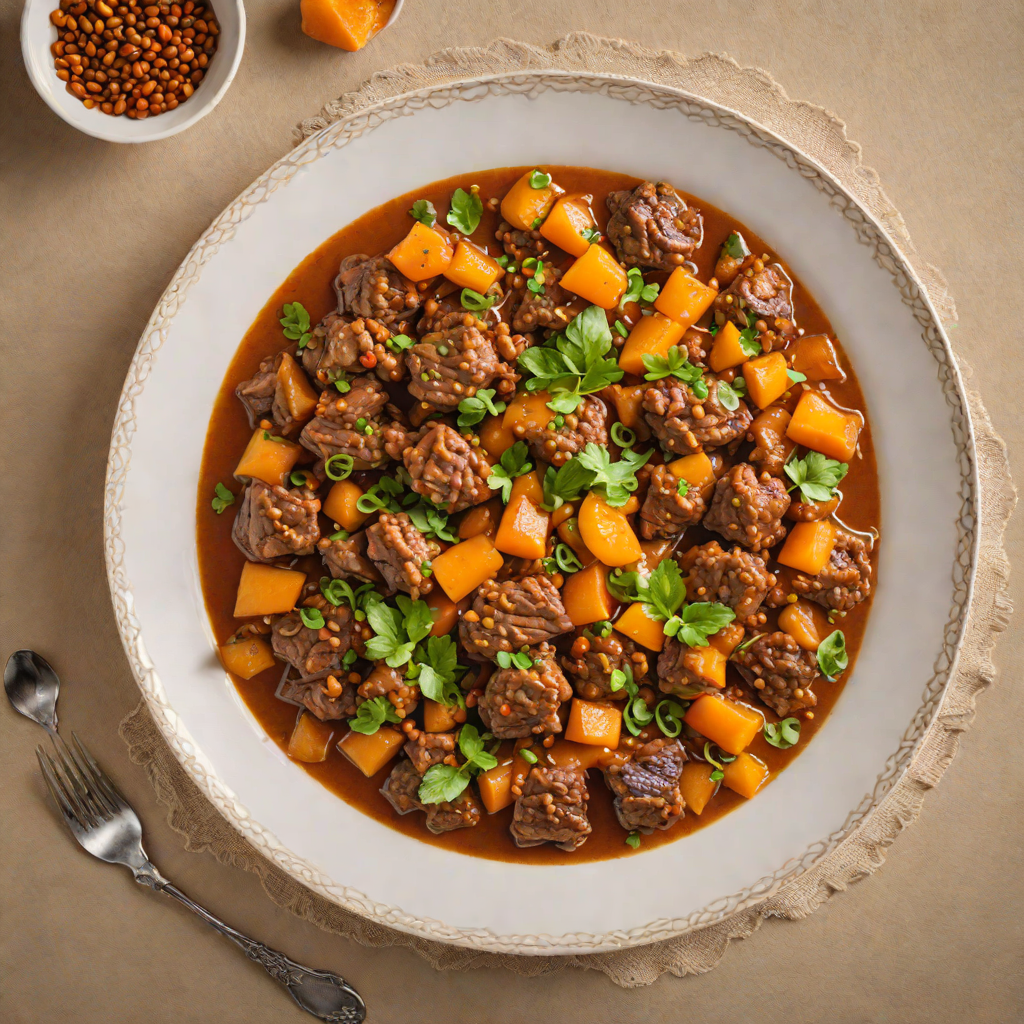 Half-Spiced Moroccan Lamb Tagine with Apricots