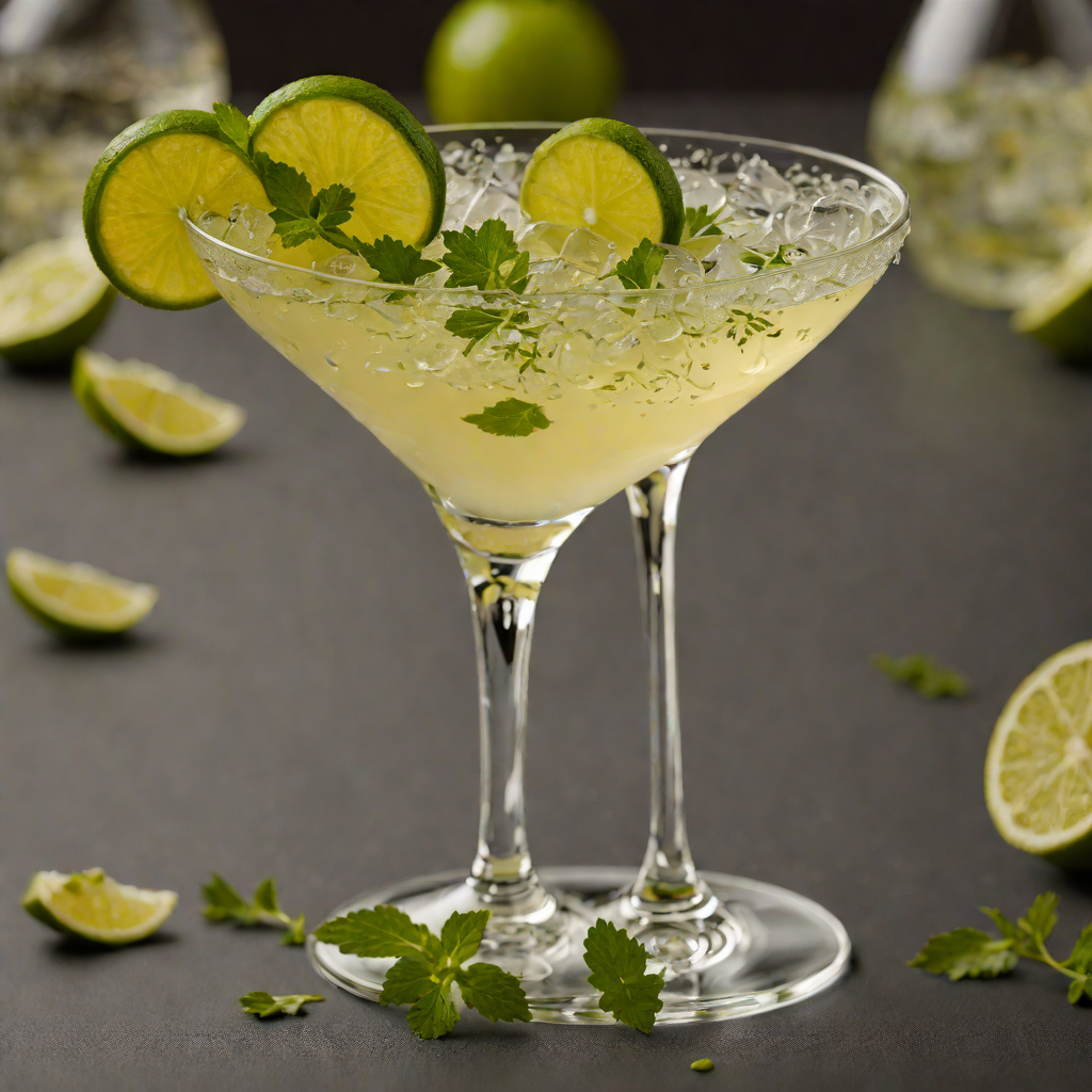 Shaken Herbal Gin Gimlet
