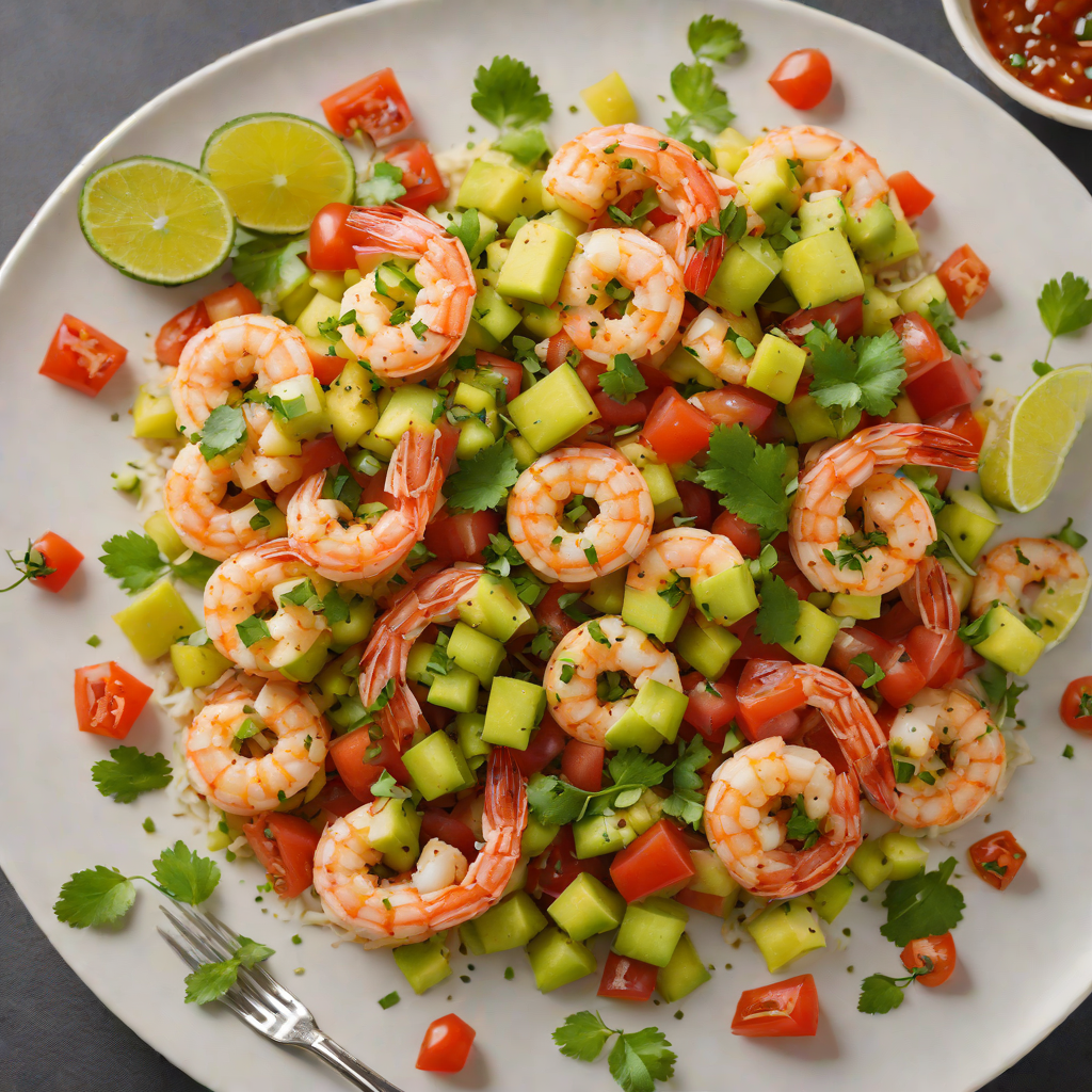 Sautéed Shrimp with Zesty Tomato and Avocado Salsa