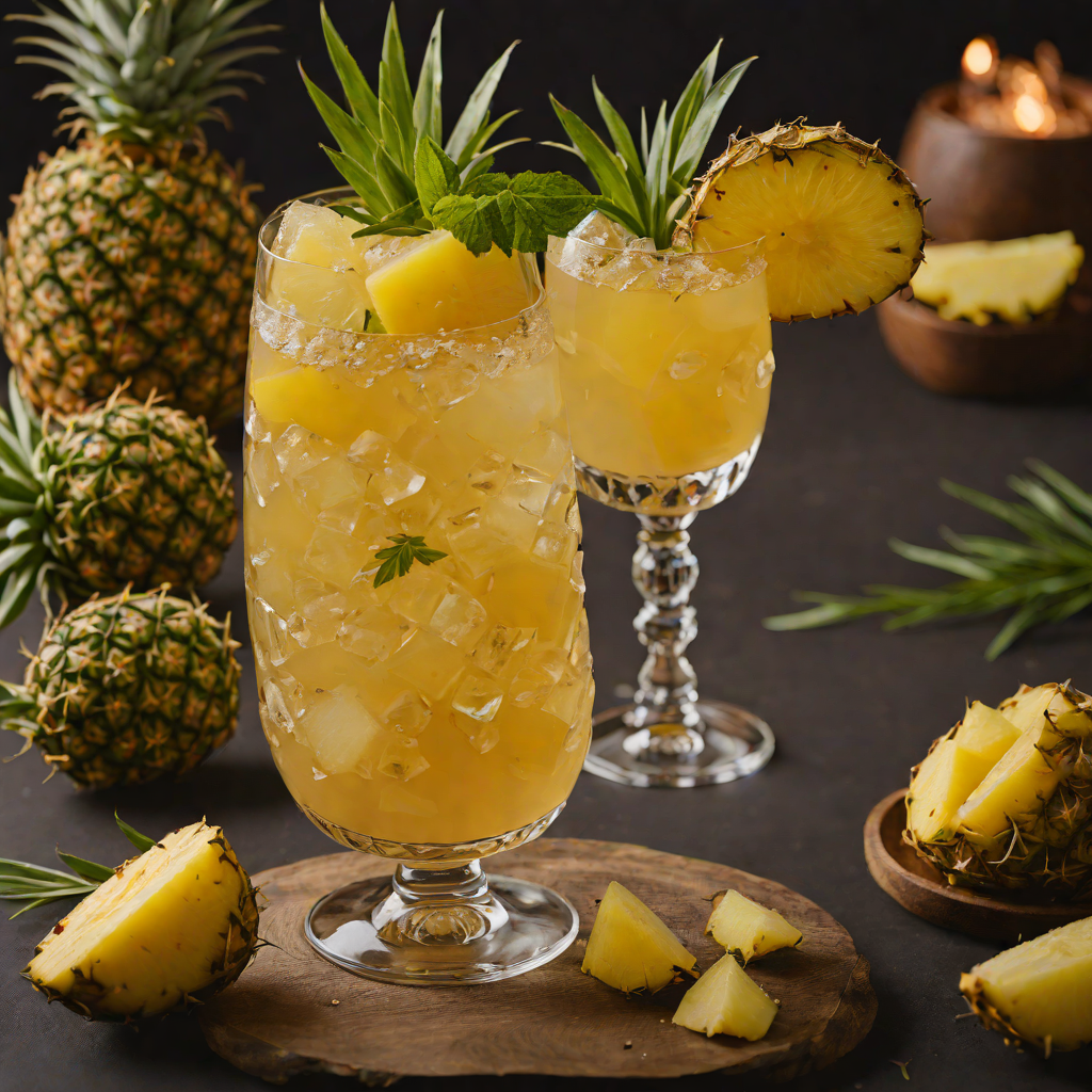 Spiced Rum and Pineapple Fiesta
