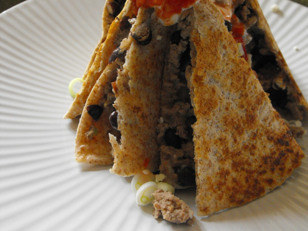 Mini Turkey and Cheese Quesadillas with Mango Salsa