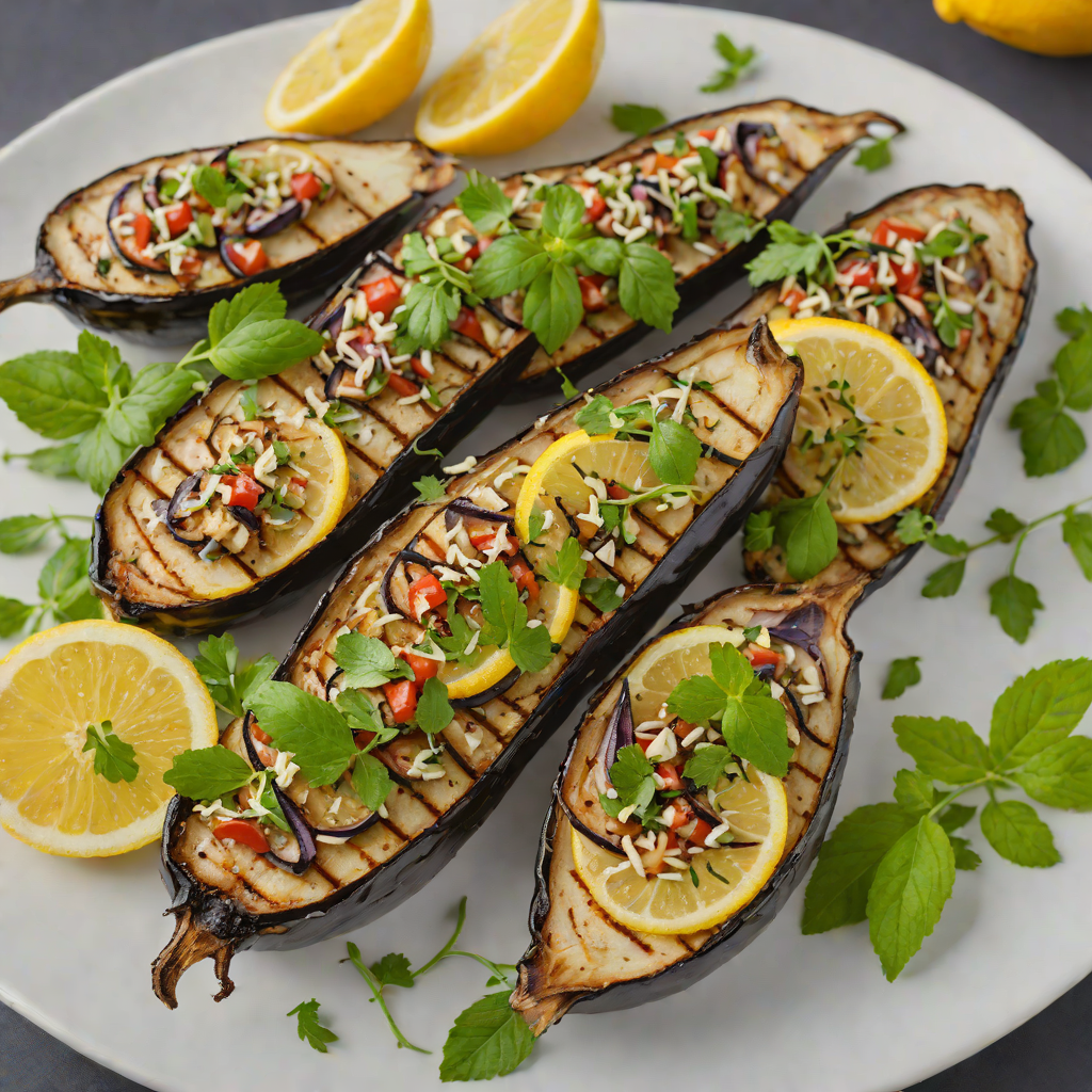 Lemon-Oregano Grilled Mediterranean Eggplant