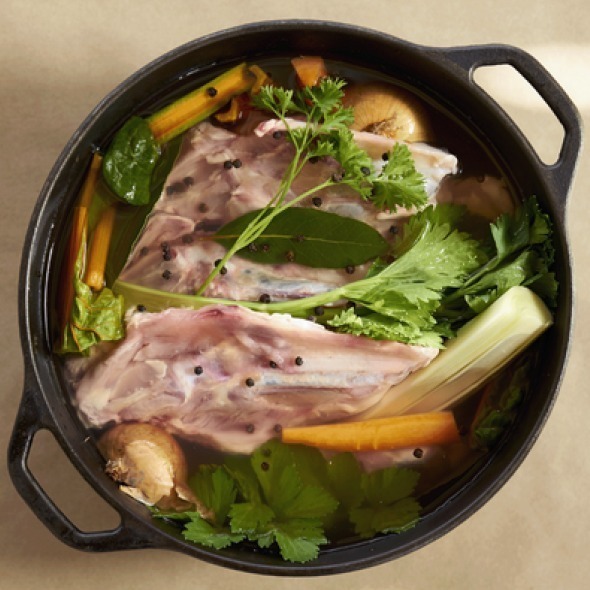 Hydrating Lemon-Ginger Bone Broth Soup