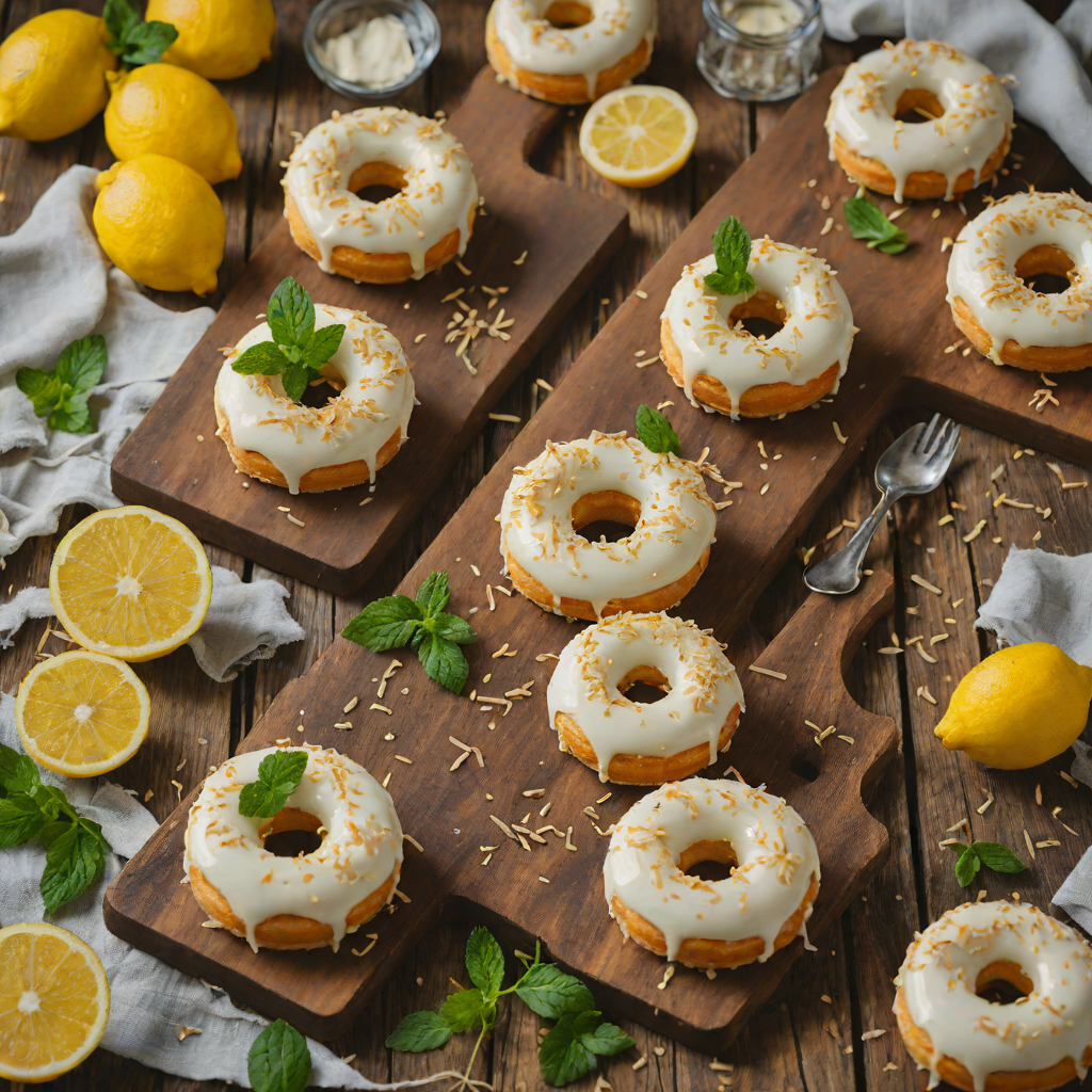 No-Bake Lemon Cheesecake Creme Brûlée Donuts