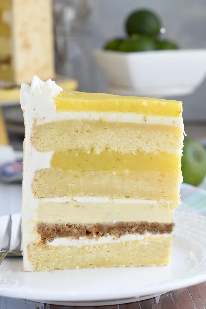 Key Lime Layered Mousse Cake