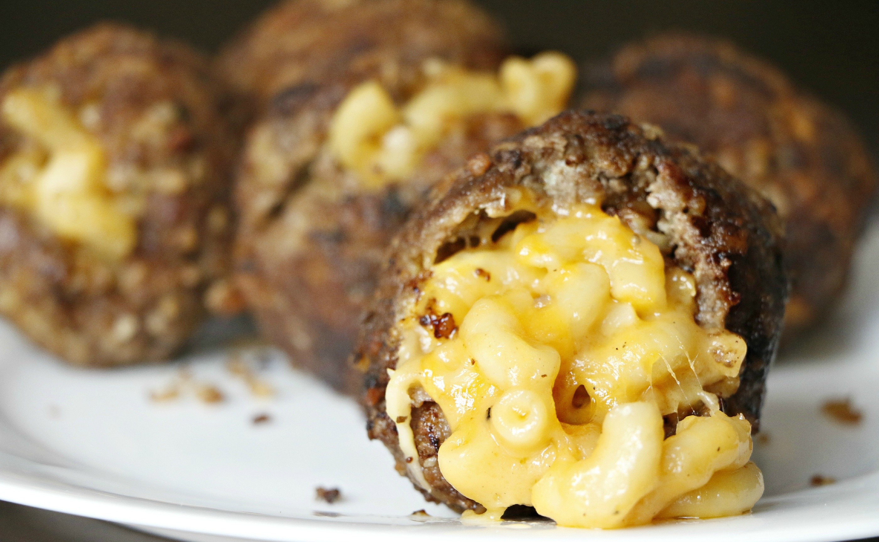 Vegetable-Stuffed Meatballs with Butternut Squash Mac and Cheese