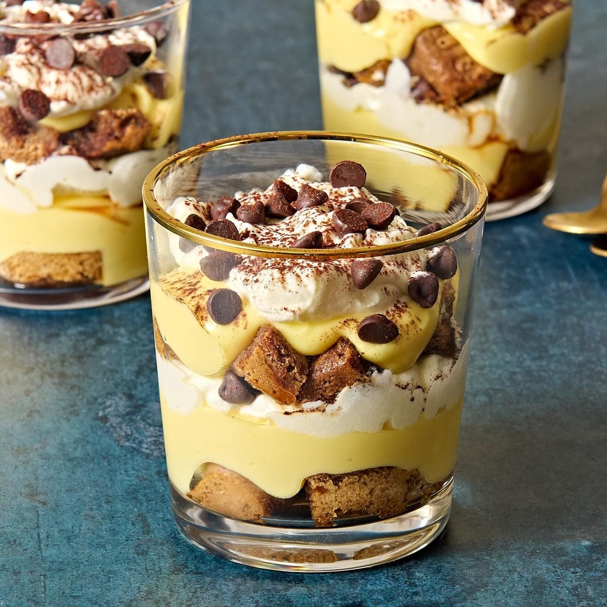 Glazed Pistachio Tiramisu Parfaits