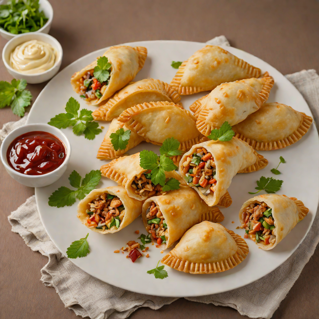 Pan-Fried Chicken Empanadas with Savory Pork Filling