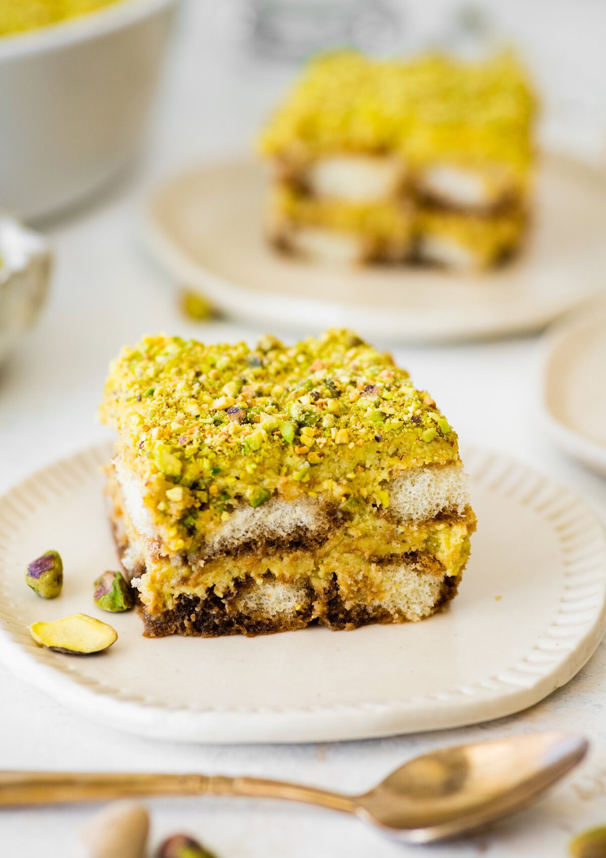 Sheet Pan Pistachio Tiramisu Bars