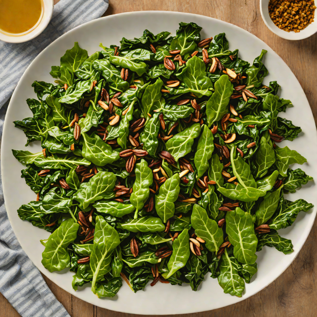 Sautéed Collard Greens with Garlic and Berbere Seasoning