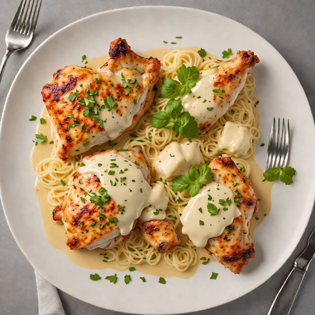 Pan-Seared Chicken with Garlic Parmesan Sauce