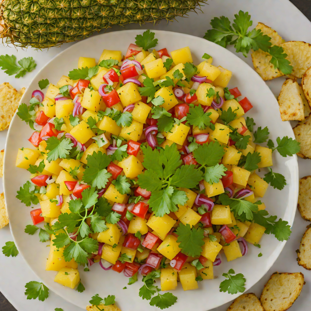 Aged Rum-Spiked Pineapple Salsa with Cilantro