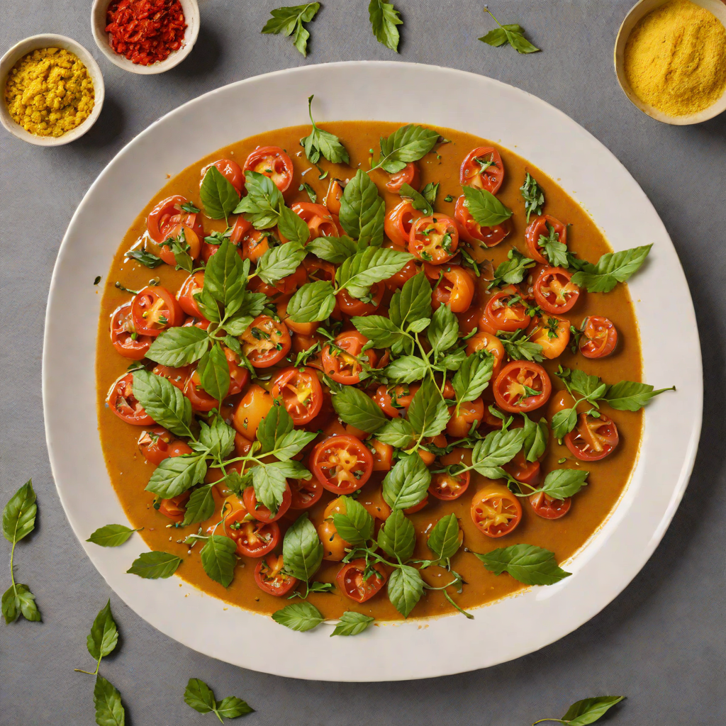 Gujarati Tomato Shaak with Mustard and Curry Leaves
