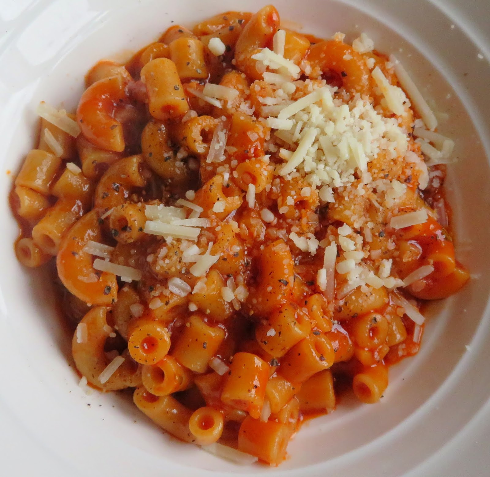 Hoops Pasta with Parmesan