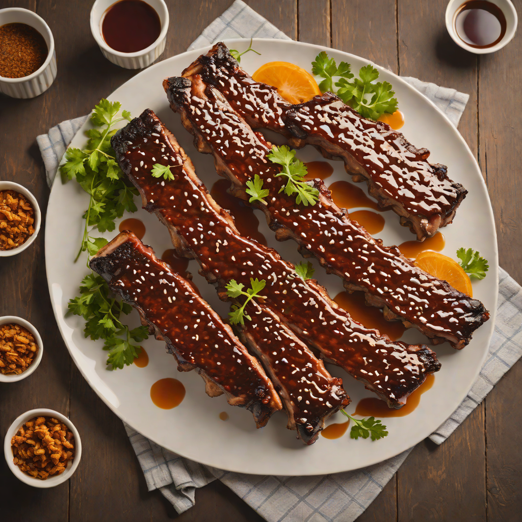 Oak-Smoked Bourbon Glazed Pork Ribs
