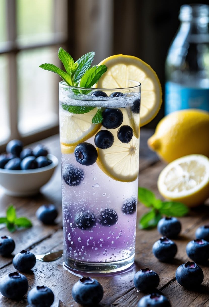 Sparkling Blueberry Citrus Fizz