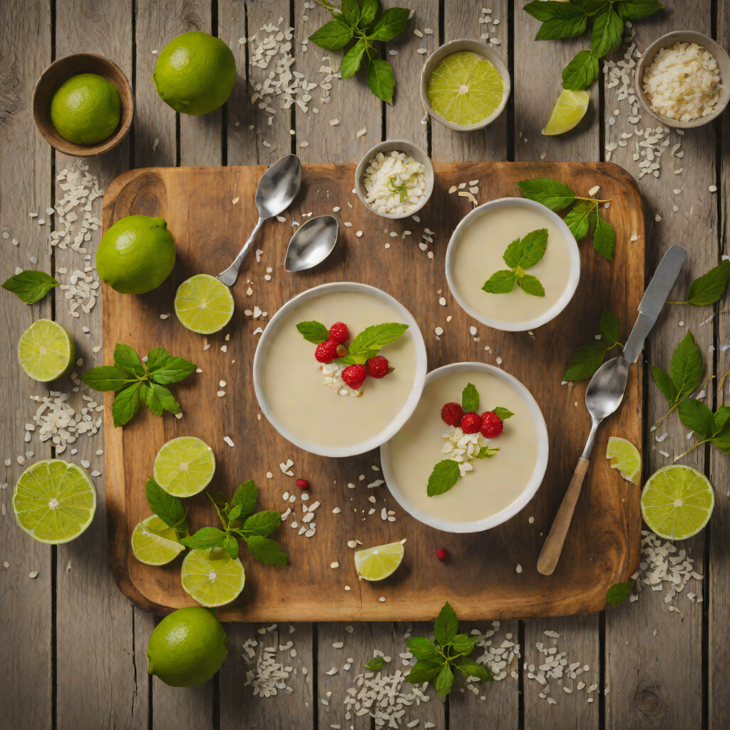 Quick Lime Coconut Panna Cotta