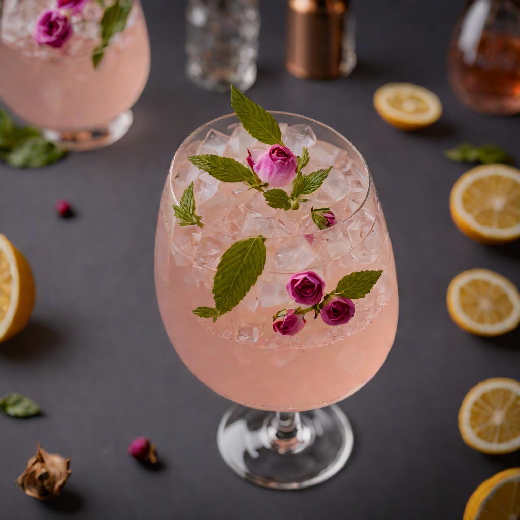 Cardamom Rose Gin Sour