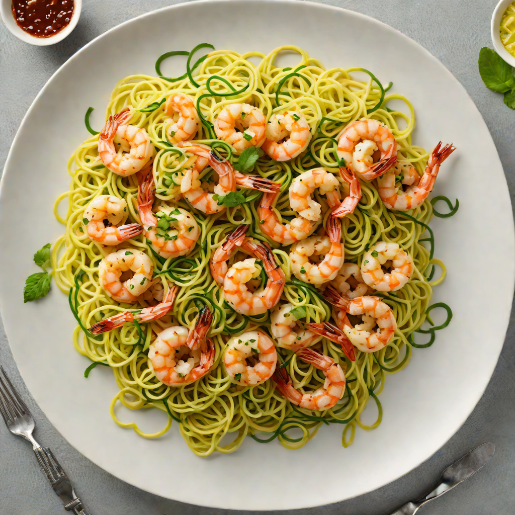Quick Sautéed Garlic Shrimp with Zucchini Noodles