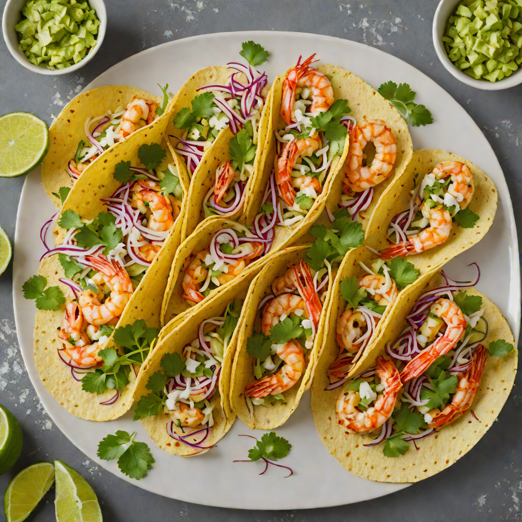 Grilled Chile-Lime Shrimp Tacos with Cilantro Slaw