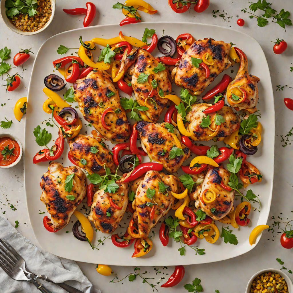Creole-Spiced Sheet Pan Chicken with Charred Bell Peppers