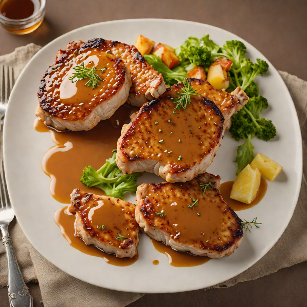Pan-Seared Pork Chops with Hot Honey Glaze