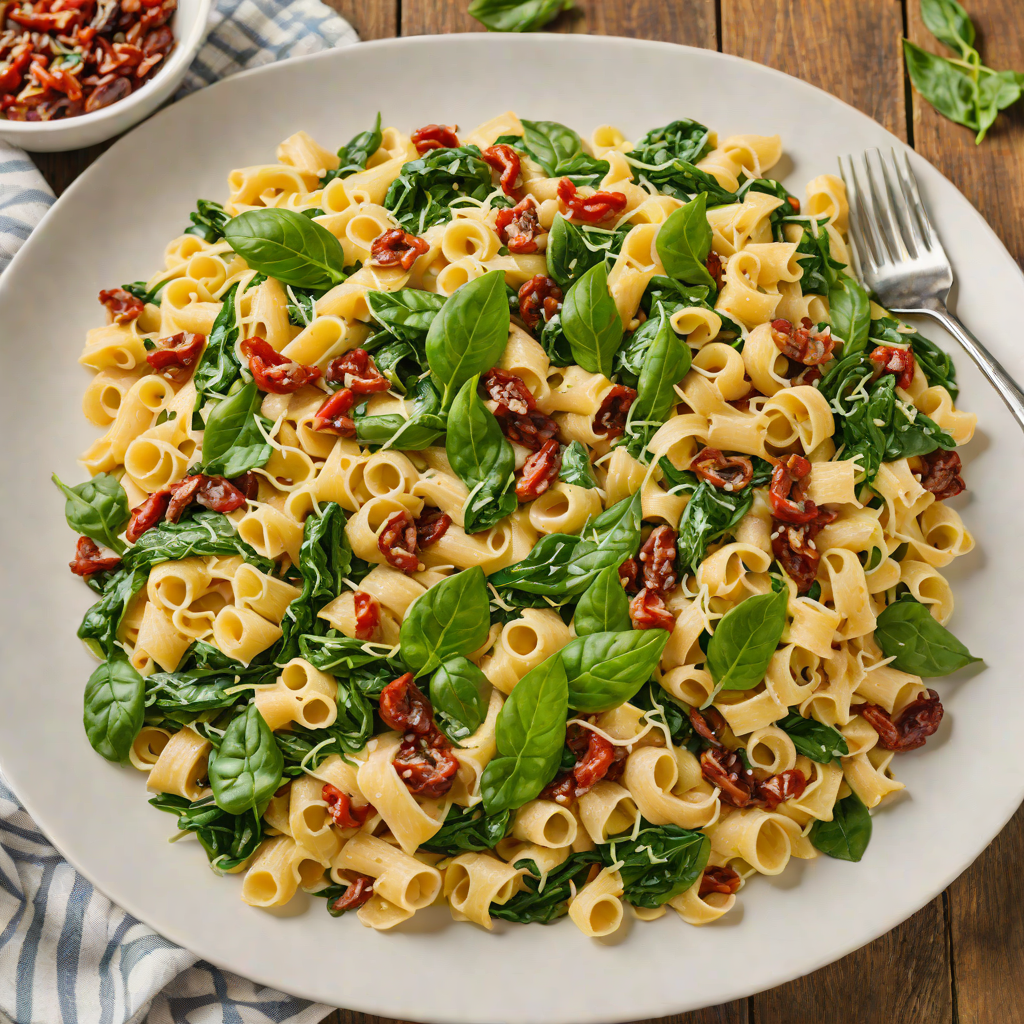 One-Pot Creamy Tuscan Pasta with Spinach and Sun-Dried Tomatoes