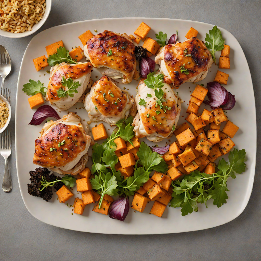 Midnight Snack Sheet Pan Chicken and Sweet Potato