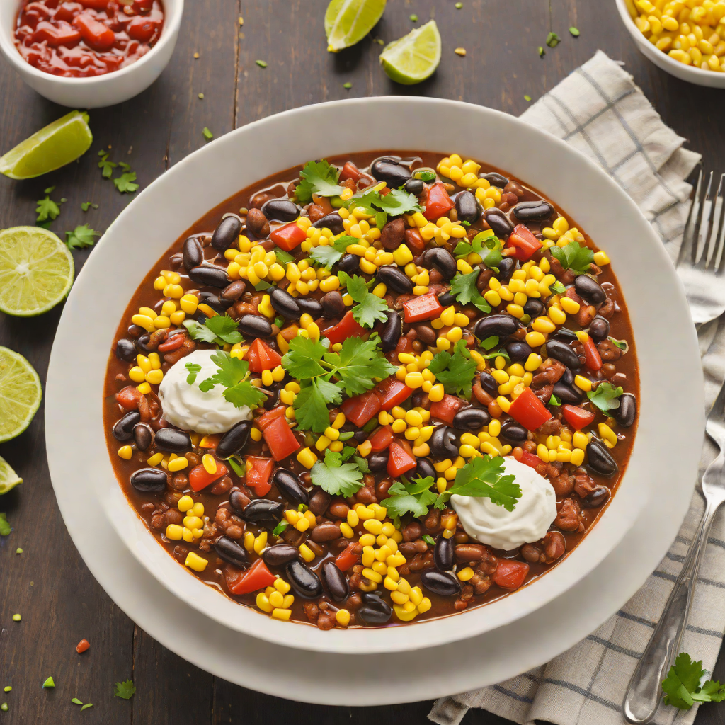 Regional-Style Black Bean and Corn Chili