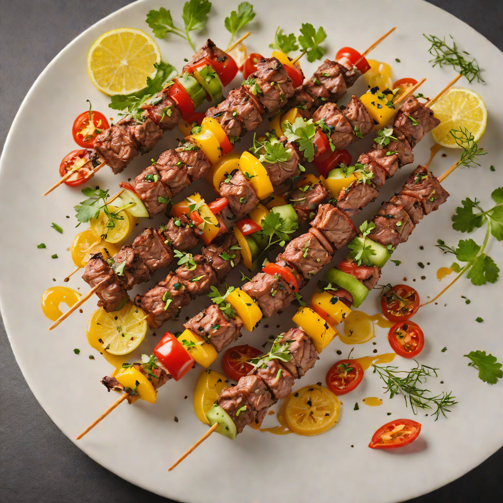 Mathematical Spice-Rubbed Beef Skewers