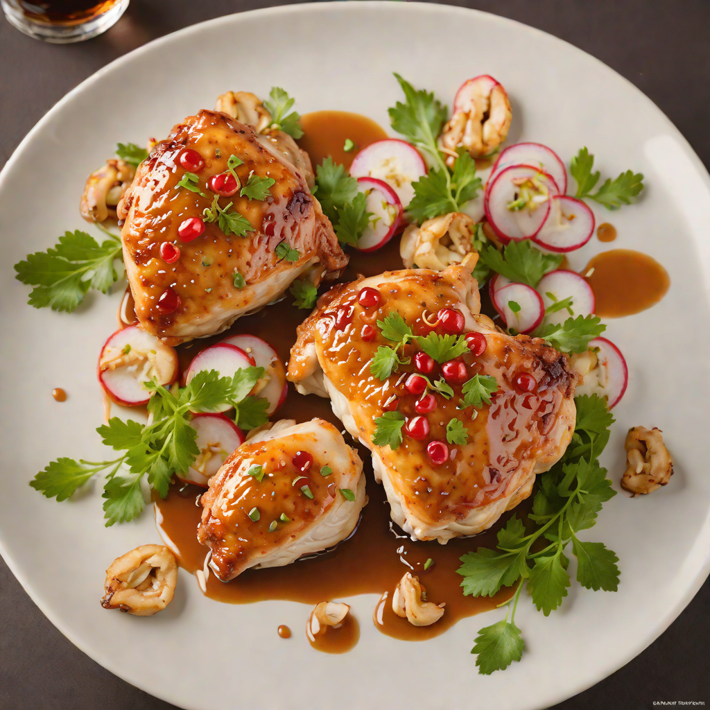 Pan-Seared Chicken with Spicy Lychee Glaze