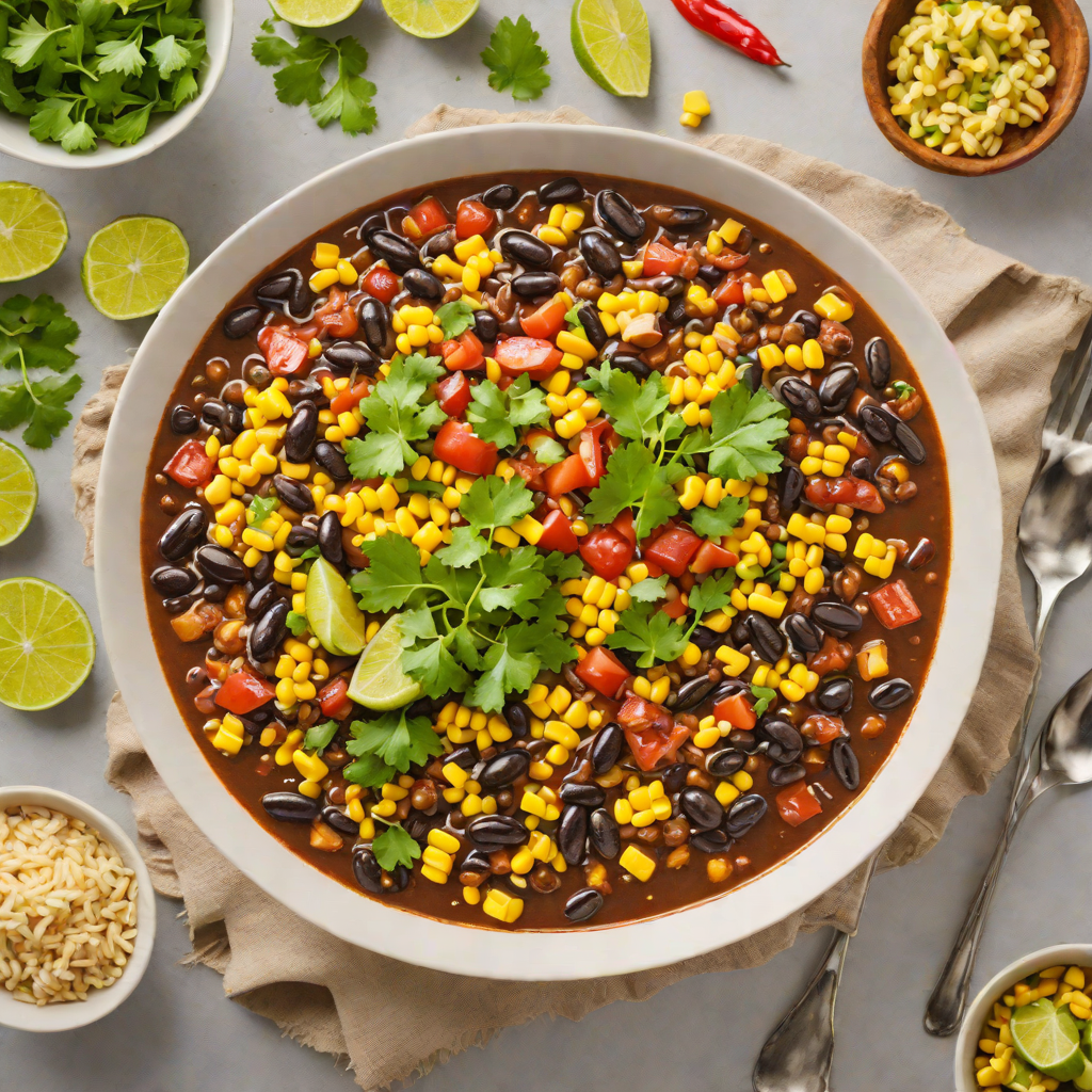 Slow-Simmered Mexican Black Bean and Corn Chili