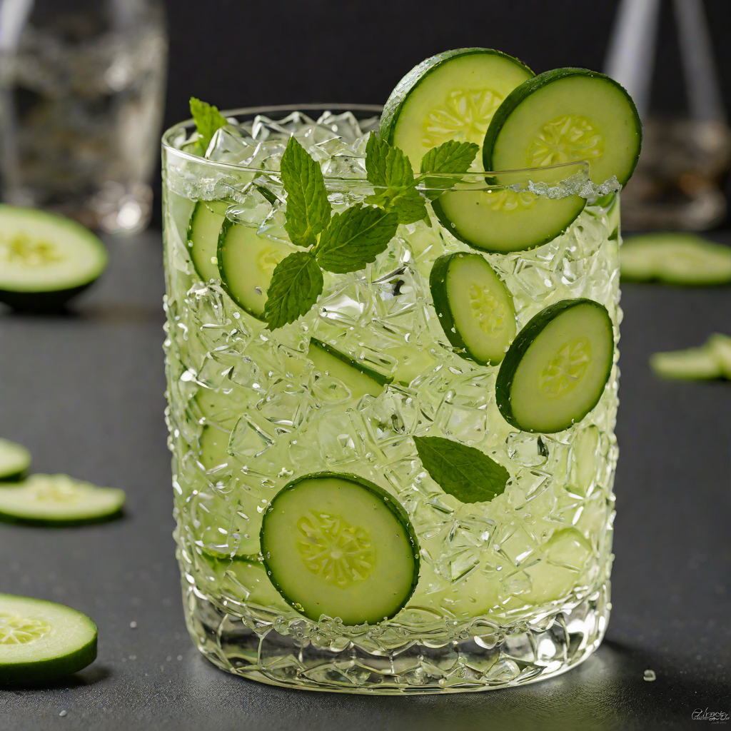 Gin and Cucumber Cooler Cocktail