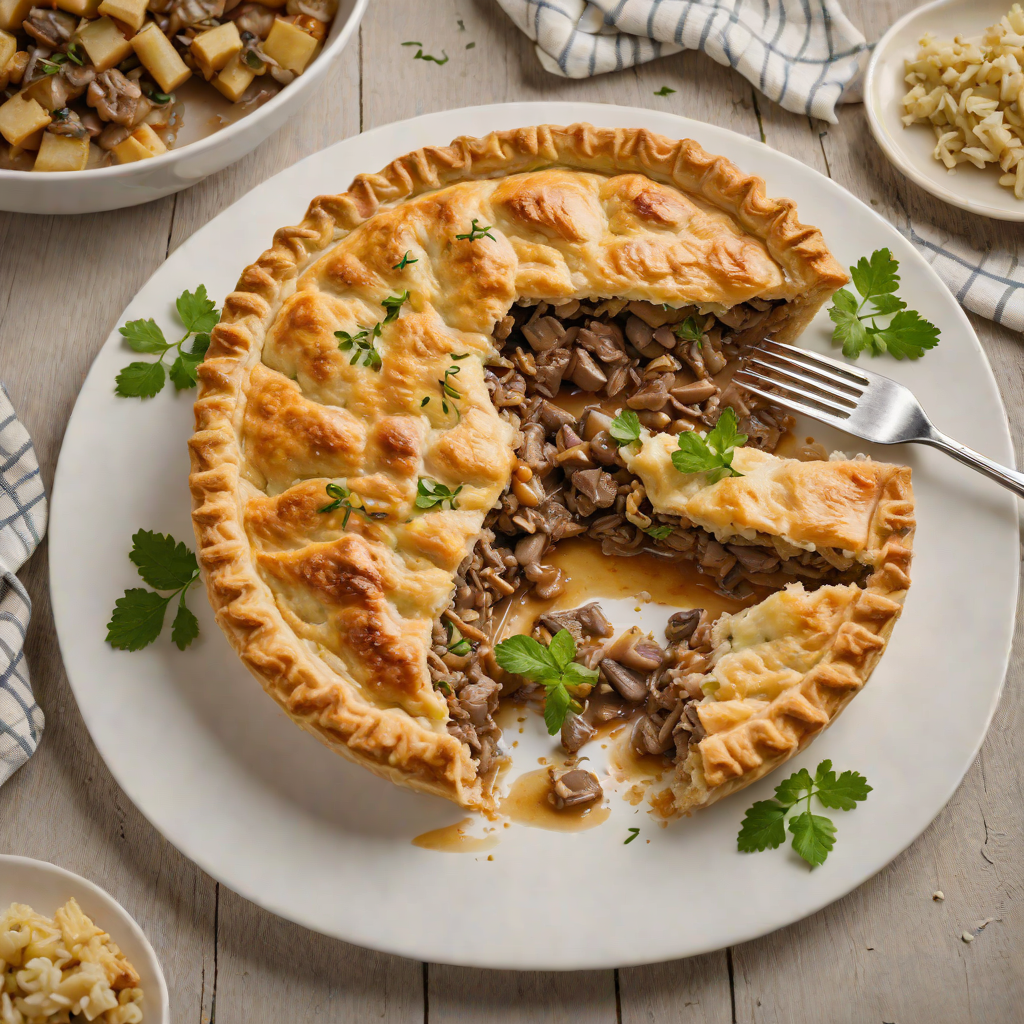 Homestyle Beef and Mushroom Meat Pie