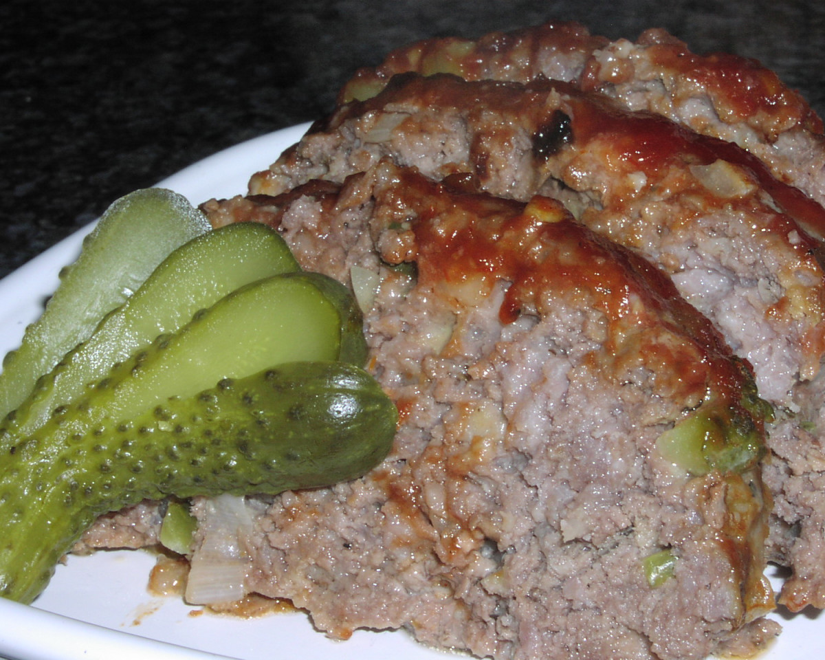 Authentic Stadium-Style Meatloaf with Dill Pickle Glaze
