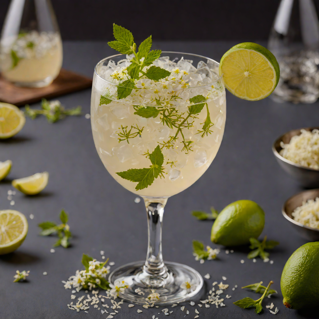Gin Blossom Fizz with Elderflower