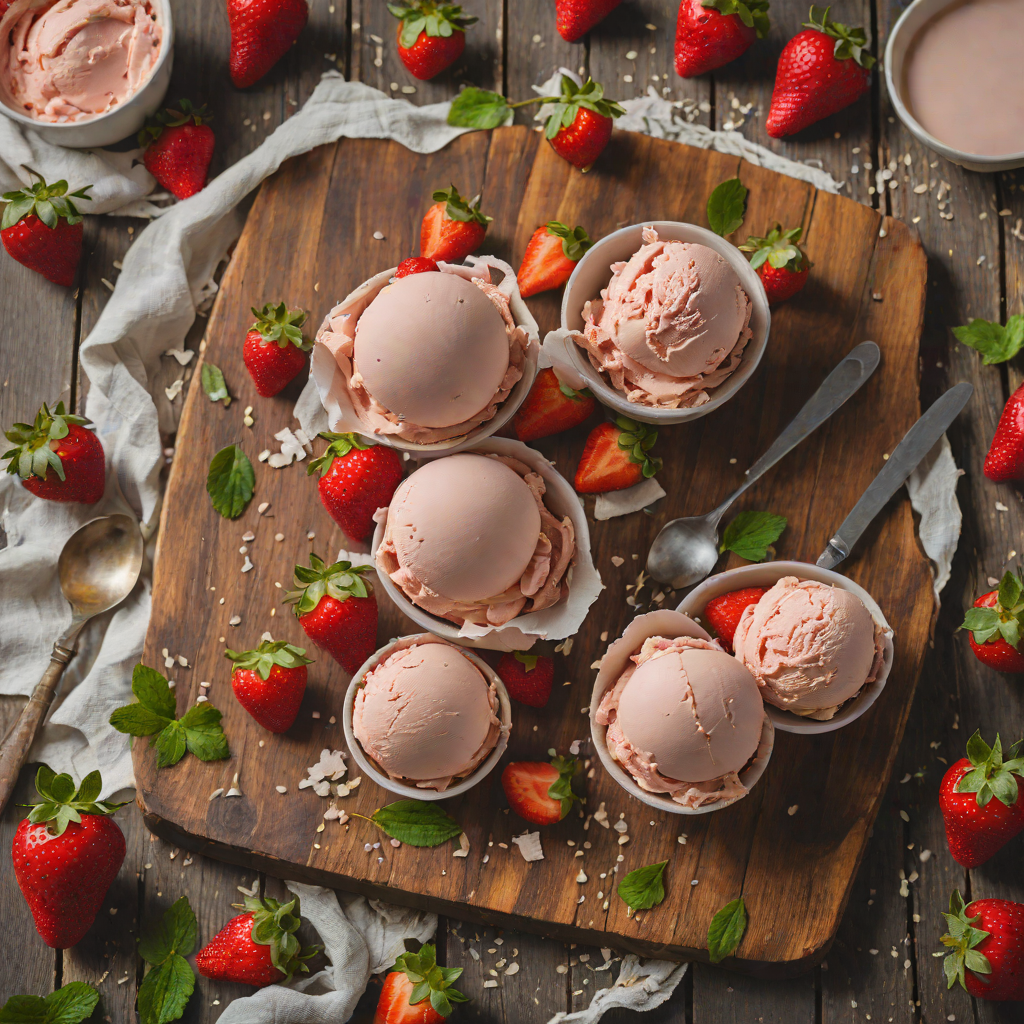 Quick No-Churn Strawberry Ice Cream